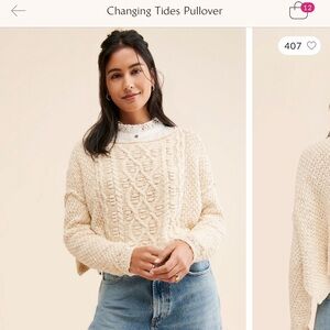 Free People changing tides pullover